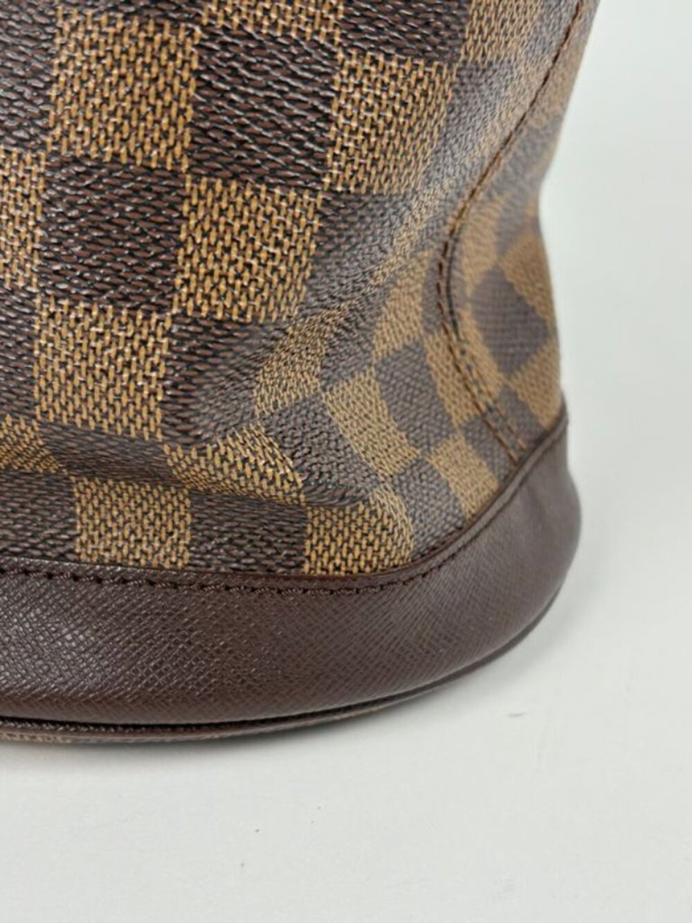 ★SOLD★ Louis Vuitton Male Handbag Bucket Shoulder Tote Damier Brown - Picture 4 of 8
